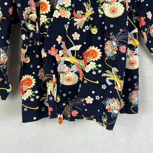 Tutu Anna Women's M-L Floral Print Kimono Robe Pijama Top Lightweight - Picture 4 of 9